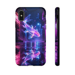 Neon Koi Reflection Vaporwave phone case | Tough Cover
