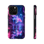 Neon Koi Reflection Vaporwave phone case | Tough Cover