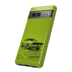 Green Cuda Muscle Car phone case for Gear Heads