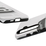 White MK4 Supra Phone Case, Retro 90s JDM Tough Cover for Car Enthusiasts