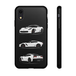 White C7 Z06 Sports Car Phone Case Tough Multi View