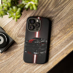 Camaro ZL1 Phone Case, Black Red Racing Stripe Studio Cover, Gift