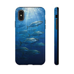 Amberjack School Phone Case, Open Water Sunlight Tough Cover