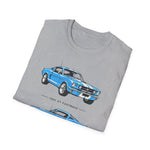 1965 Mustang Fastback T-Shirt | Vintage Car Illustration, Retro Racing