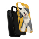 Sheepdog Hair Flip Phone Case Funny Dog Lover Gift