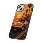 Orange Corvette C3 Stingray Sunset Palms Phone Case