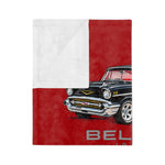 1957 Chevy Bel Air Hardtop Classic Car Blanket | Velveteen Microfiber
