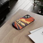 Retro Sunset Countach phone case | Sports car tough cover