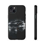 Black Sports Car Illustration 2023 Challenger SRT phone case | Car Drift Reflection