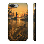 Carp Fishing Phone Case Sunrise Bowfishing Tough Cover Gift
