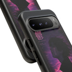 Melancholy Data Poster Phone Case, Glitch Anime Sky Tough Cover