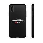 1970 Camaro Z28 White Silhouette Tough Phone Case Cover Gift