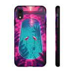 Neon Flamingo Pool Vaporwave Art Tough Phone Case