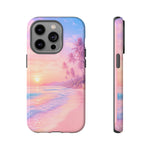 Pastel Beach Sunset Haze Vaporwave Art Tough Phone Case