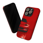 Red Sports Car C6 Z06 phone case | Corvette front view