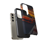 Orange C8 Z06 Flat Plane V8 Speed Art Tough Phone Case