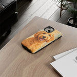 Goldendoodle Fluffy Curls Portrait Art Tough Phone Case