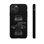 Datsun 510 Triple View Line Art JDM Tough Phone Case Cover Gift