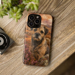Border Terrier Earthy Watercolor Art Tough Phone Case