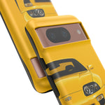 Yellow Supra Phone Case, MK4 90s JDM Legend Tough Protective Cover for Men