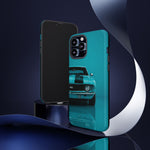 Muscle Car Phone Case Teal 69 Camaro SS, Retro Classic Cover, Guys Gift