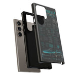 Teal S13 Silvia Phone Case, JDM Drift Infographic Spec Cover