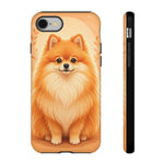 Pomeranian Tiny Fox Fluffy Art Tough Phone Case