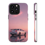 Silver Skyline R34 at Sunset Phone Case | Car Reflection Sky Case