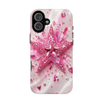 Pink Glitter Star Tough Case | Sparkle Phone Case