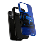 Blue Mustang Art Phone Case, GT500 American Muscle Car Tough Cover for Men