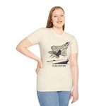 F-22 Raptor Minimalist silhouette Aviation T-Shirt for Pilots and Airplane Enthusiasts