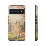 Akita under Cherry Blossoms Dog Breed Phone Case