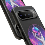 Marble Hand Orb Synthwave Phone Case Mythic Tough Case