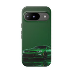 Racing Green Camaro Phone Case, Sports Muscle Car Tough Cover