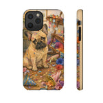 Guilty French Bulldog Phone Case, Confetti Watercolor Cover