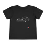1980s Chevy Monte Carlo SS Muscle Car Toddler T-Shirt Line Art Graphic Tee
