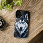 Siberian Husky Geometric Diamond Art Tough Phone Case