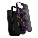 French Bulldog Galaxy Marble Art Tough Phone Case
