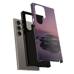 Sunset Skyline GT-R R32 phone case | car reflection, purple dusk