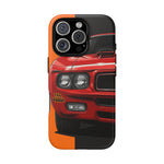 GTO The Judge Red Muscle Car Illustration Phone Case | Retro Classic Car