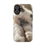 Ragdoll Kitten Sunbeam Phone Case Cute Kitten Aesthetic Gift