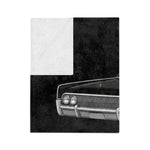 1961 Continental Convertible Black Microfiber Throw Blanket Classic Car Gift