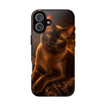 Burmese Golden Sable Portrait Art Tough Phone Case
