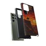 Western Sunset Cowboy Phone Case | Rugged Protective Cover