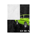 1971 Demon Muscle Car Blanket | Vintage Green Throw