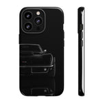 Black 1969 Corvette Art Phone Case, C3 Stingray Sports Car Tough Cover