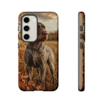 German Wirehaired Pointer Autumn Art Tough Phone Case