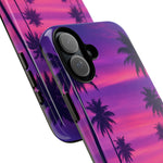 Retrowave Aesthetic Sunset Palm Trees phone case