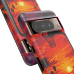 Basketball Court Sunset Phone Case | Tough Phone Case