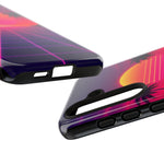 Classic Grid Sunset Vaporwave Art Tough Phone Case